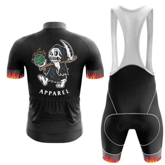Men's Short Sleeve Cycling Jersey Globe Reaper | RSSC Premium Cycling Kit Back View