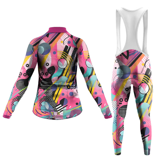 Colorful Women's Long Sleeve Cycling Kit