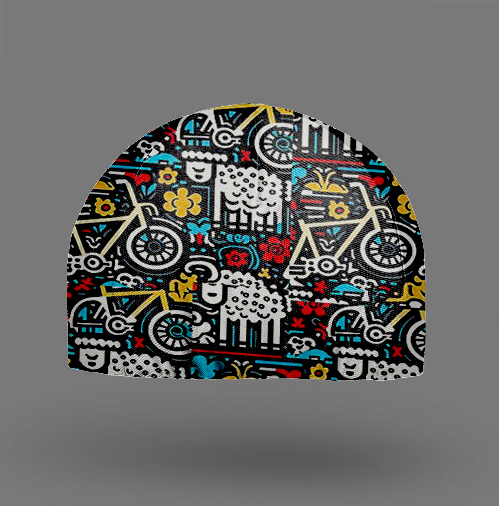 Riding Sheep Cycling Cap