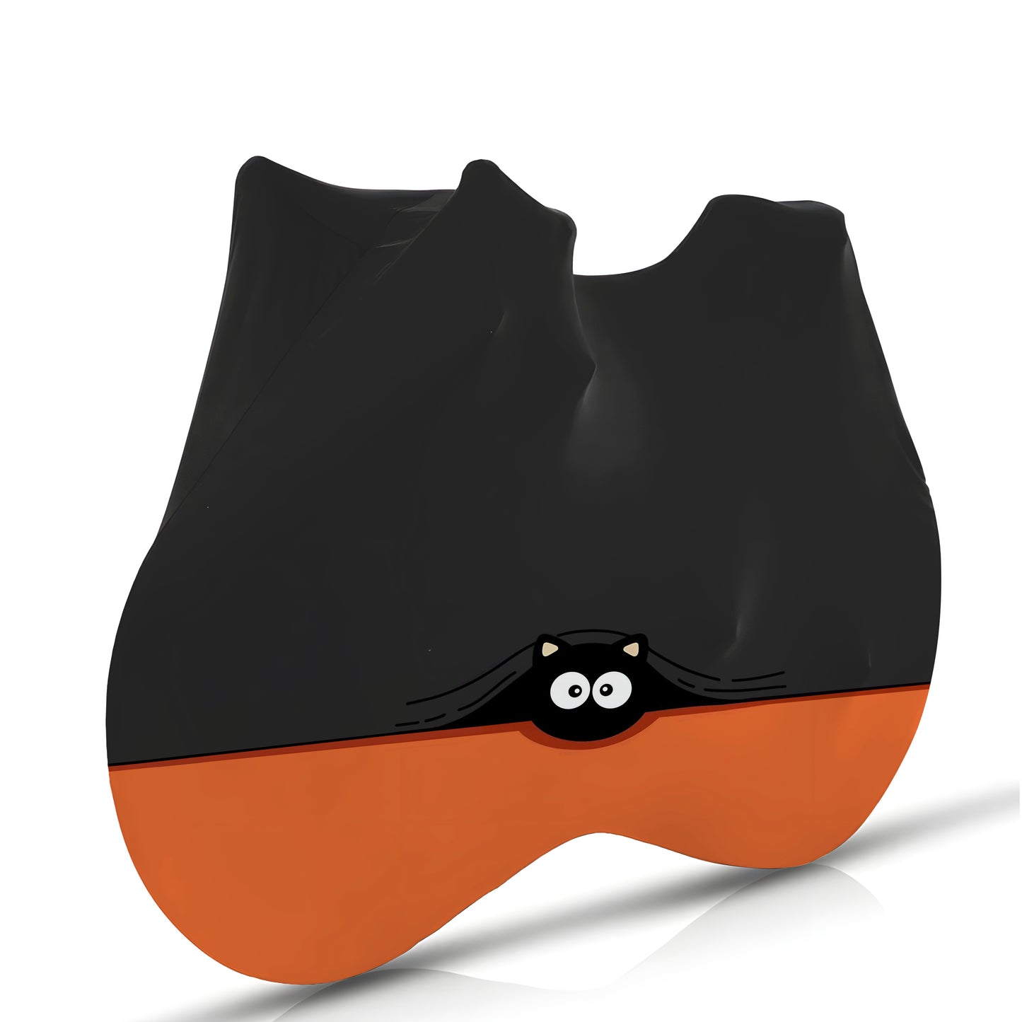 big-eyed black cat Bicycle Full Cover