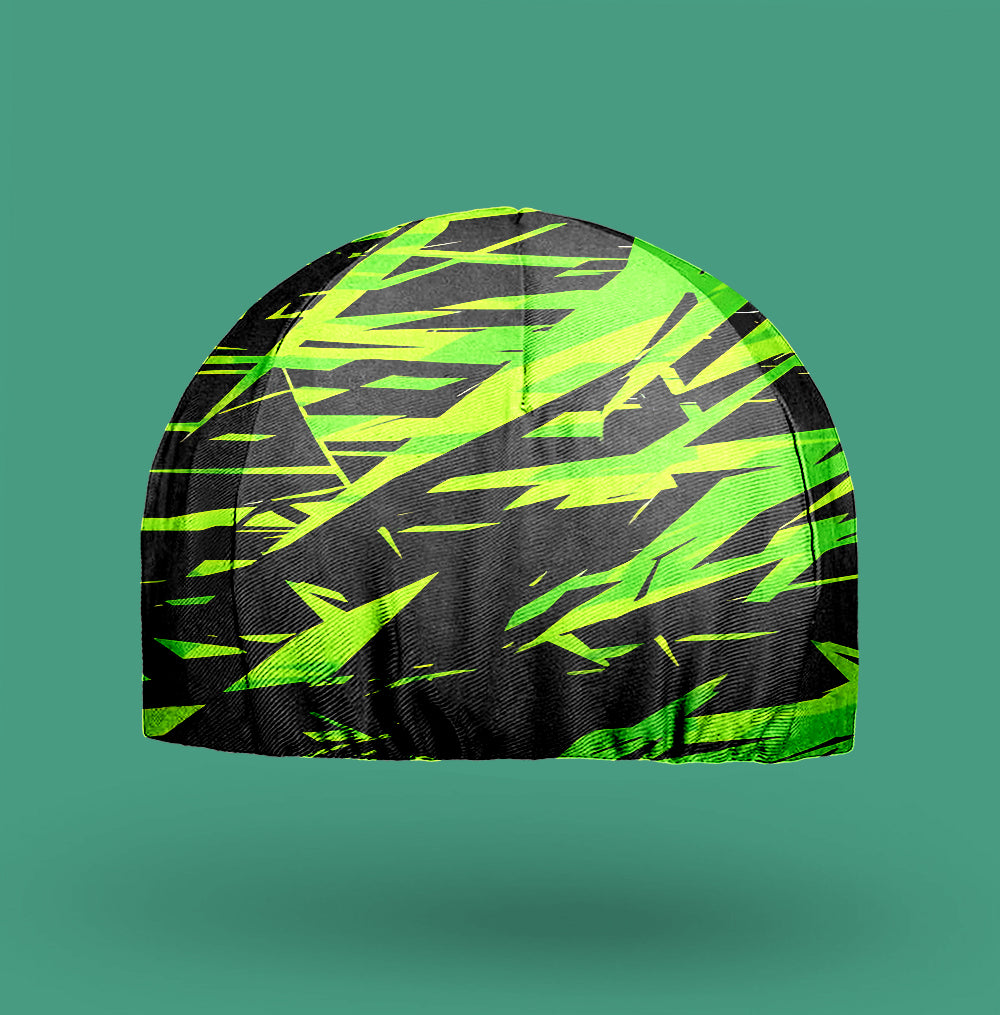 Black Turquoise Cycling Cap