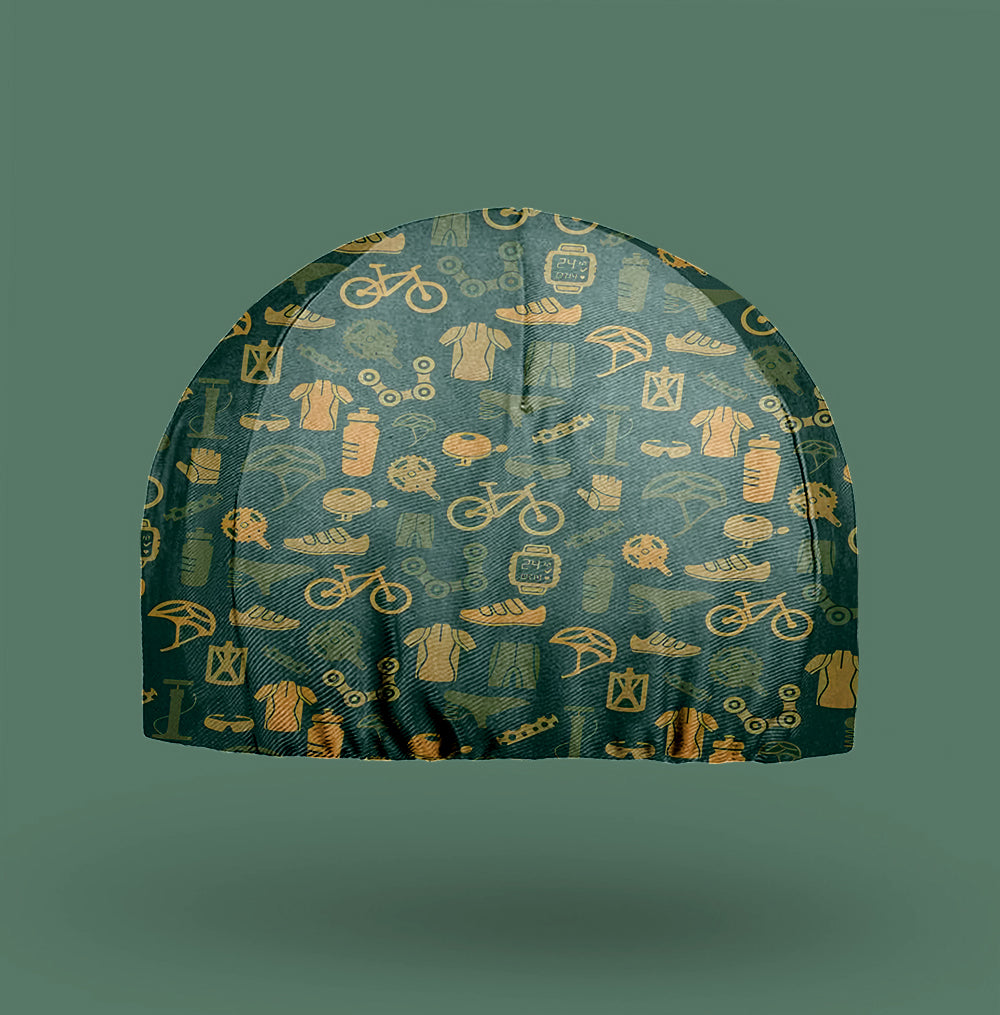 Bicycle Equipment Pattern Cycling Cap