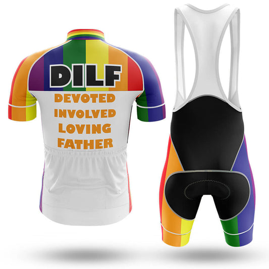 Men's Short Sleeve Cycling Jersey DILF | RSSC Premium Cycling Kit Back View