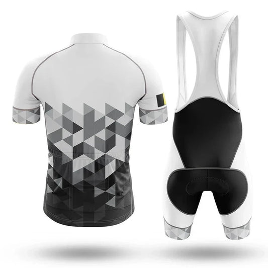 Men's Short Sleeve Cycling Jersey BELGIUM | RSSC Premium Cycling Kit Back View