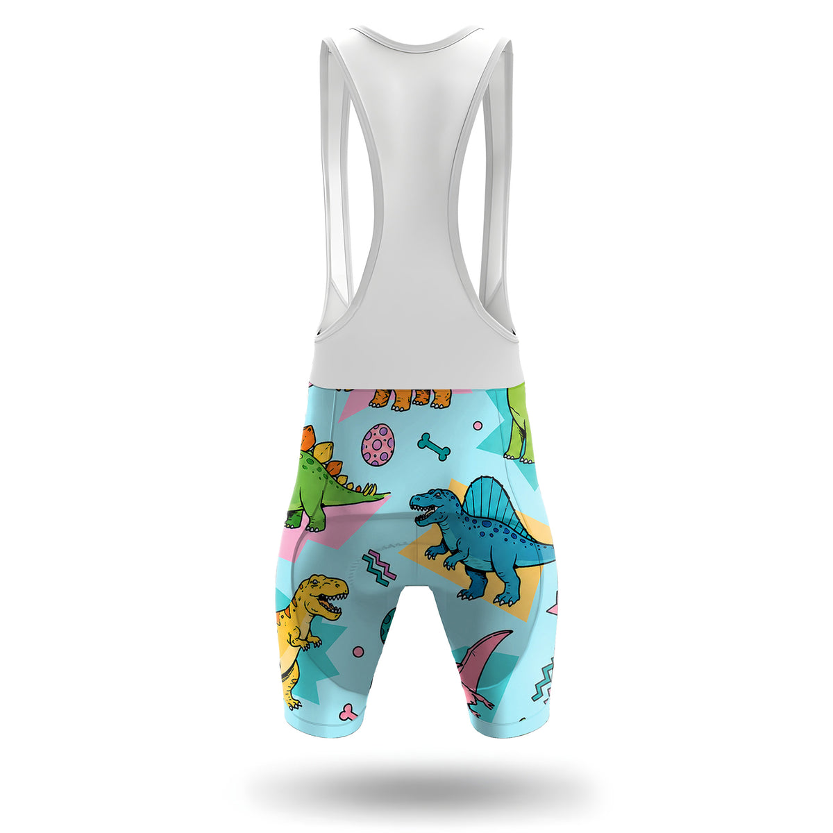 Conjunto de ciclismo de manga corta para hombre con dinosaurio