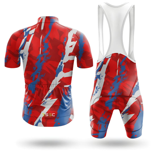 Red Blue Color Men's Cycling Kit