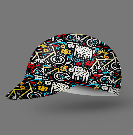 Riding Sheep Cycling Cap