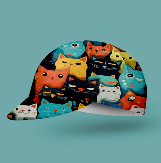 Cartoon Cat Cycling Cap