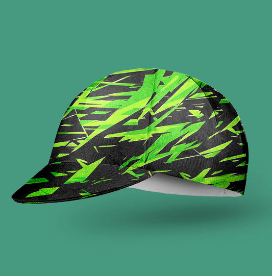 Black Turquoise Cycling Cap