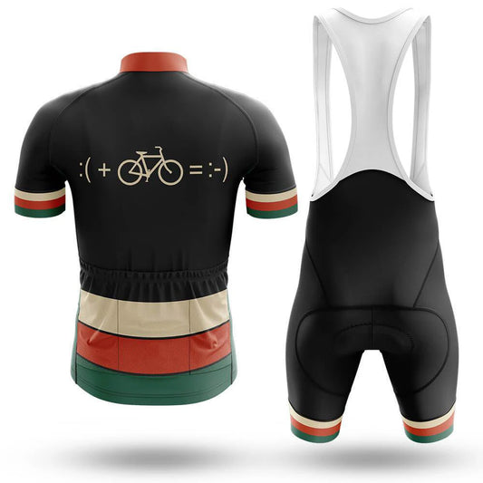 Men's Short Sleeve Cycling Jersey Bike And Smile | RSSC Premium Cycling Kit Back View