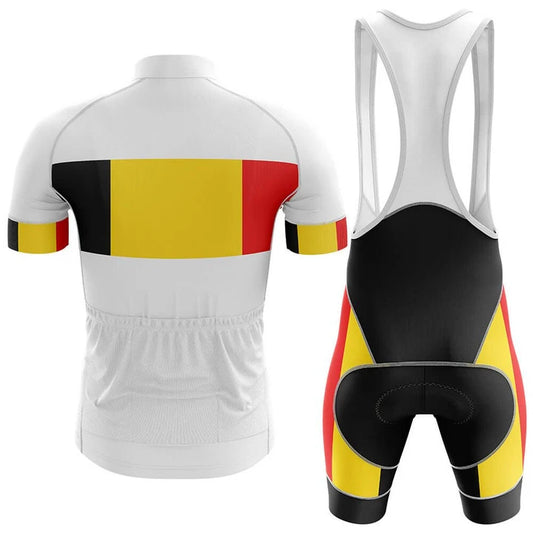 Men's Short Sleeve Cycling Jersey BELGIUM V4 | RSSC Premium Cycling Kit Back View