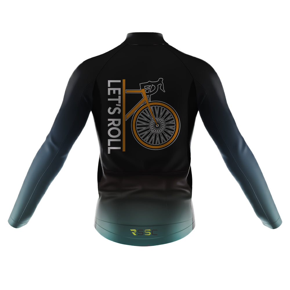 Let's Roll Men's Long Sleeve Cycling Jersey