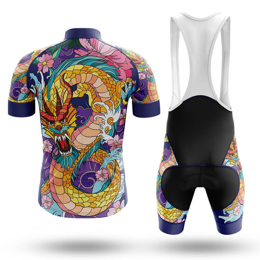 Men's Short Sleeve Cycling Jersey Dragon | RSSC Premium Cycling Kit Back View