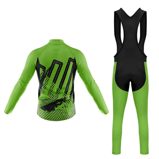 Men's Long Sleeve Cycling Jersey Bold | RSSC Premium Cycling Kit Back View