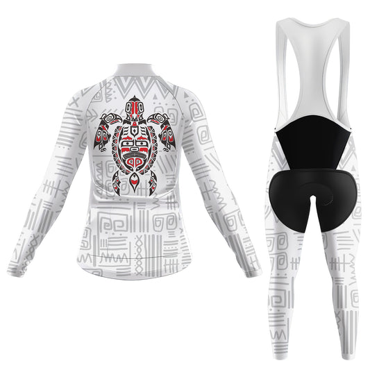 Haida Native Turtle Women's Long Sleeve Cycling Kit
