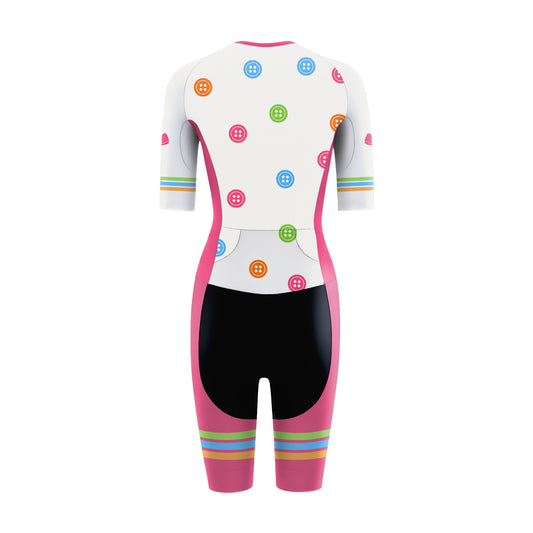 Pastel Buttons Women's Triathlon Suit