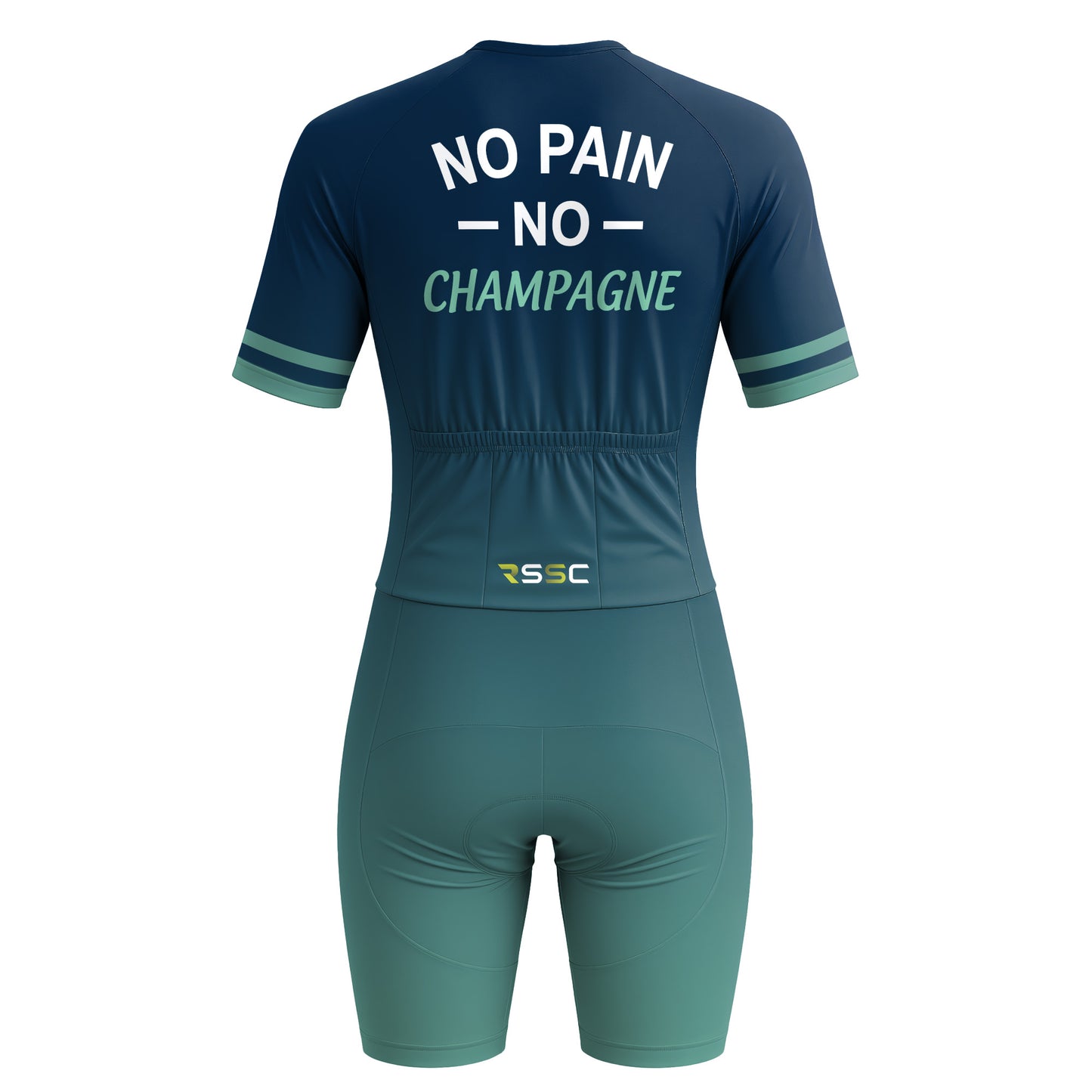 No Pain No Champagne Women's Short Sleeve Triathlon Suit