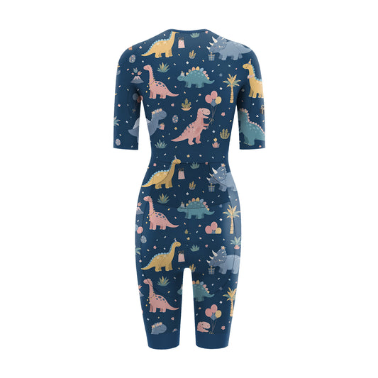 Dinosaur Pattern Women's Triathlon Suit