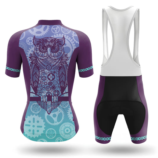Ensemble de cyclisme à manches courtes pour femme Owl