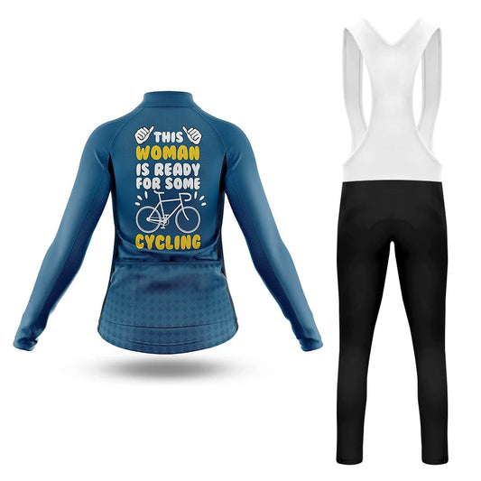 This Woman Is Ready For Some Cycling Women's Long Sleeve Cycling Kit