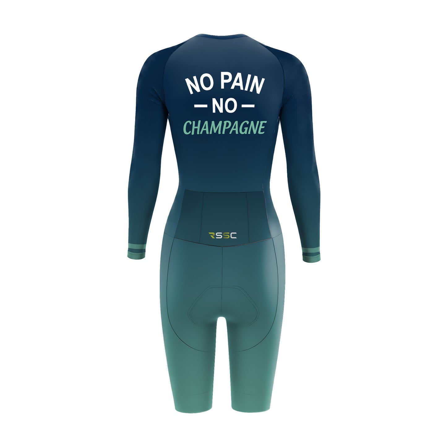 No Pain No Champagne Women's Long Sleeve Triathlon Suit