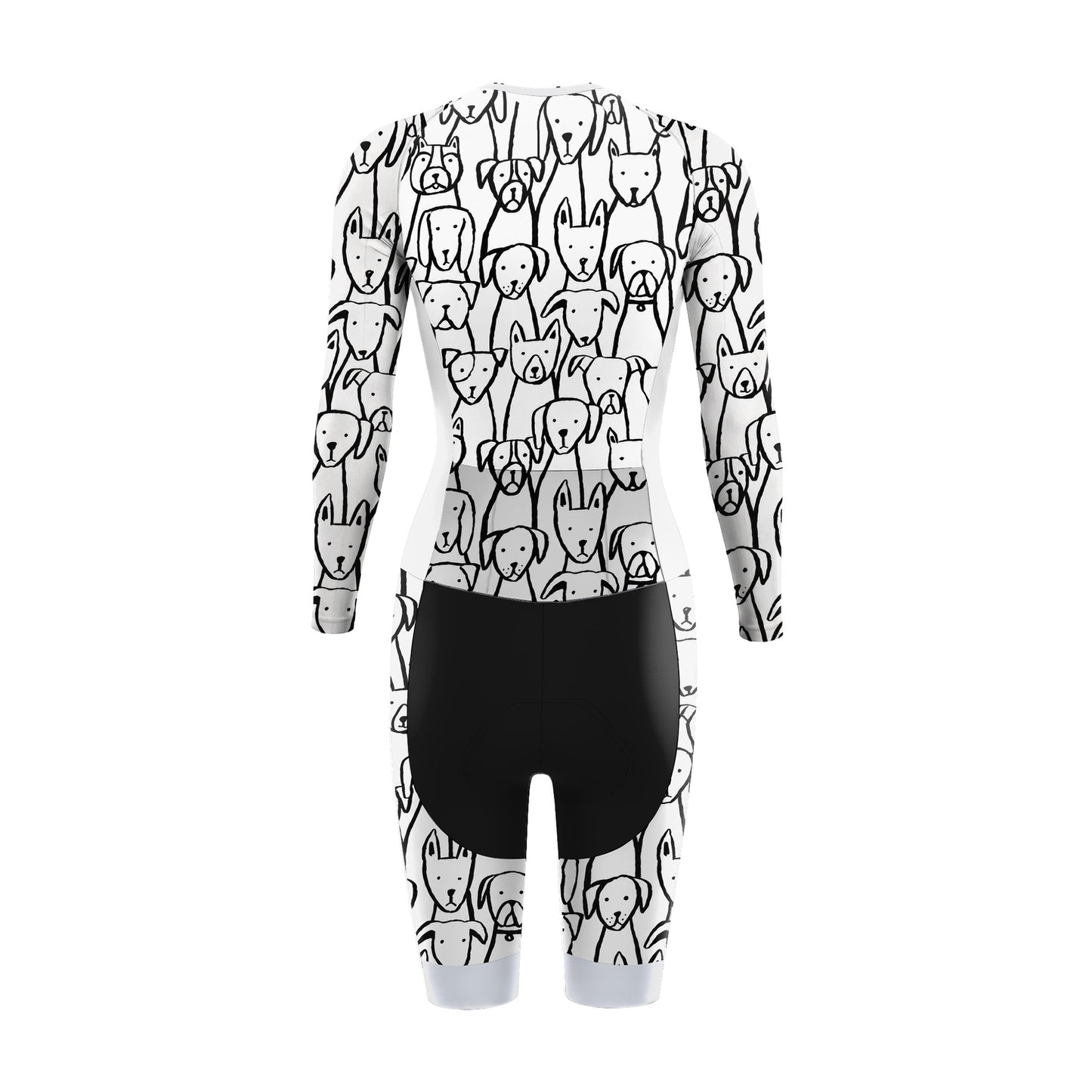Dog Lover Women's Long Sleeve Triathlon Suit
