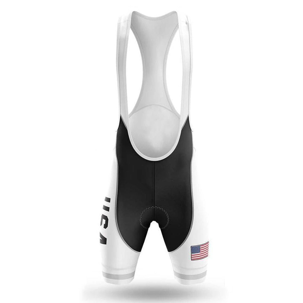 USA White Men's Short Sleeve Cycling Kit | Rsscsports