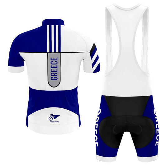 Men's Short Sleeve Cycling Jersey Greece | RSSC Premium Cycling Kit Back View