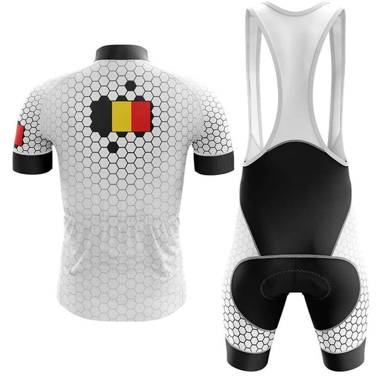 Men's Short Sleeve Cycling Jersey BELGIUM V5 | RSSC Premium Cycling Kit Back View