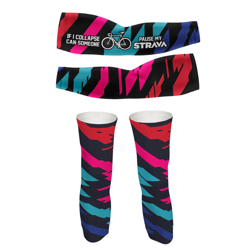 Pause My Strava Arm And Leg Sleeves