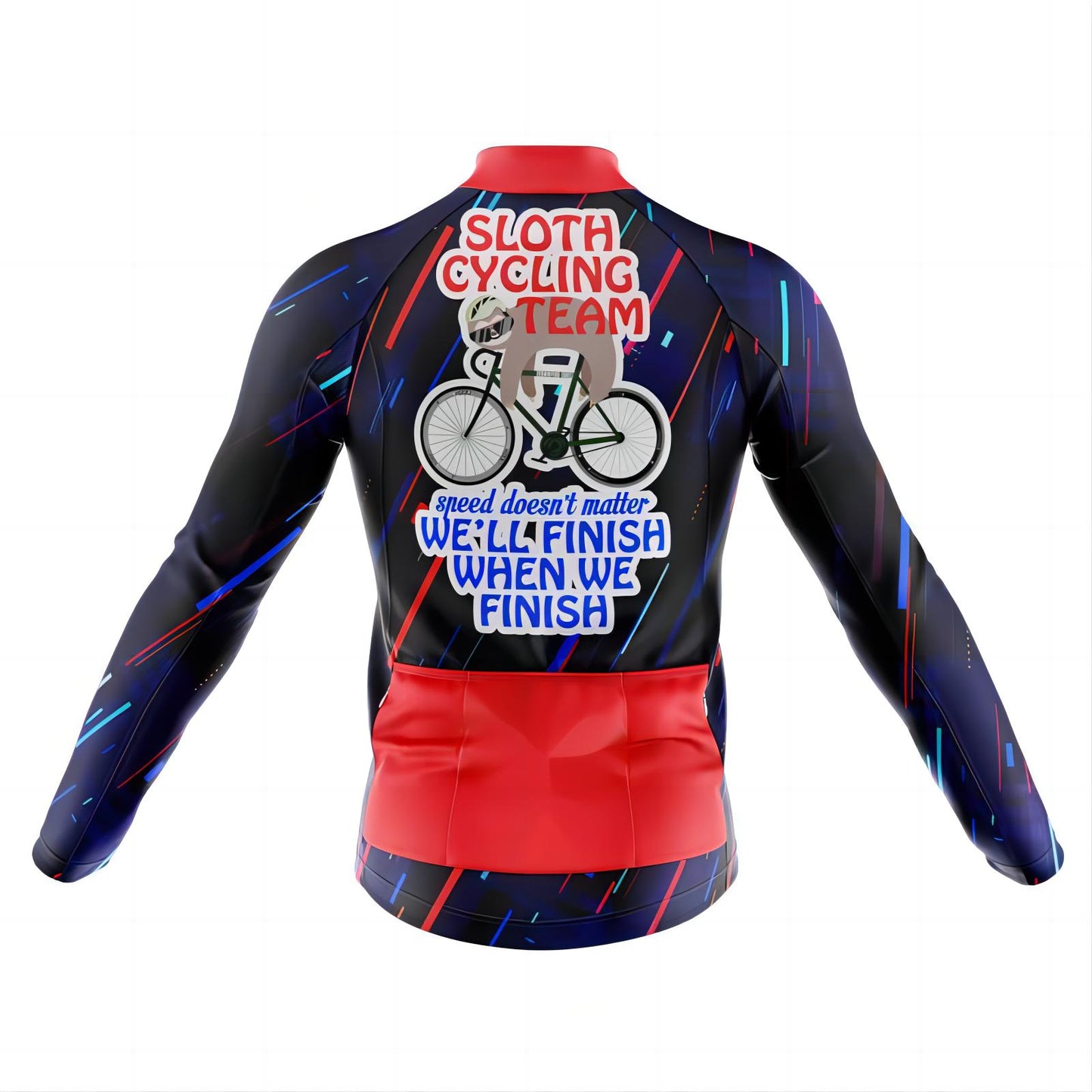 Sloth Cycling Team Men's Long Sleeve Cycling Jersey