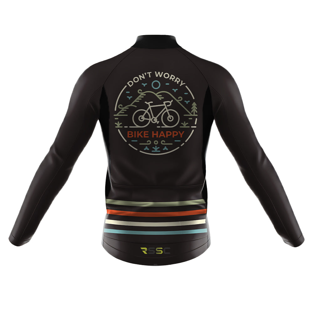Bike Happy Men's Long Sleeve Cycling Jersey