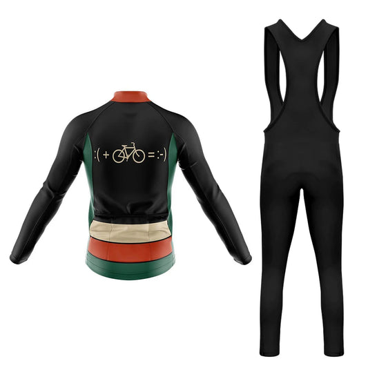 Men's Long Sleeve Cycling Jersey Bike And Smile | RSSC Premium Cycling Kit Back View