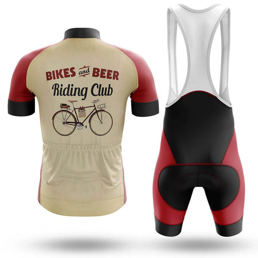 Retro Beer Riding Club Vintage Men's Short Sleeve Cycling Kit | Rsscsports