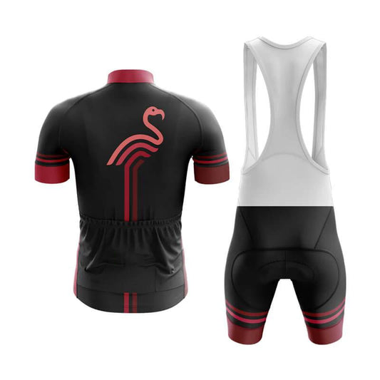 Men's Short Sleeve Cycling Jersey Flamingo Club | RSSC Premium Cycling Kit Back View