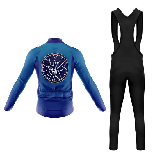 Men's Long Sleeve Cycling Jersey Life Is A Ride | RSSC Premium Cycling Kit Back View