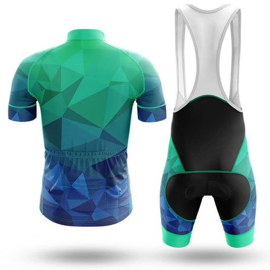 Men's Short Sleeve Cycling Jersey Emerald | RSSC Premium Cycling Kit Back View