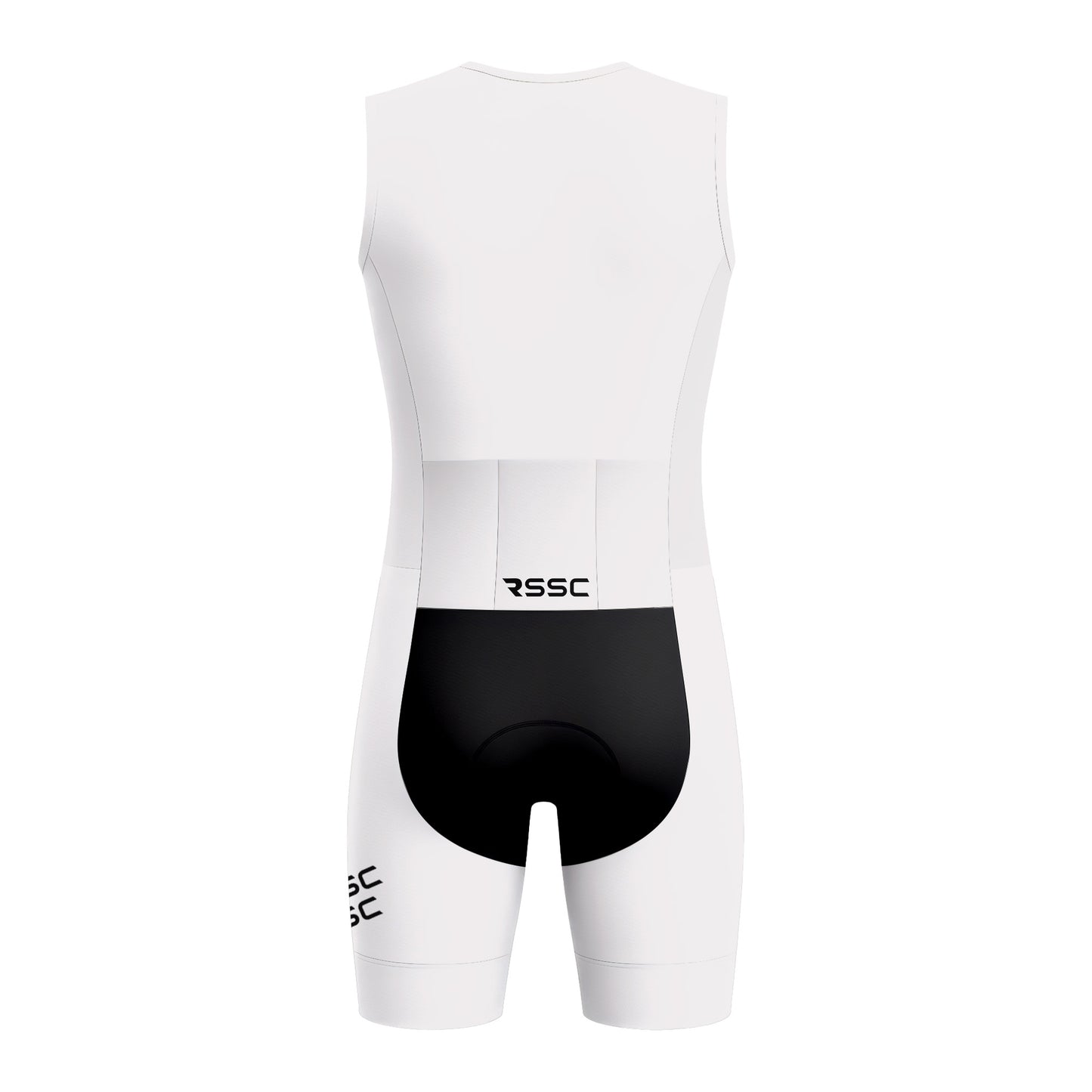 RSSC Lightweight White Men's Sleeveless Triathlon Suit