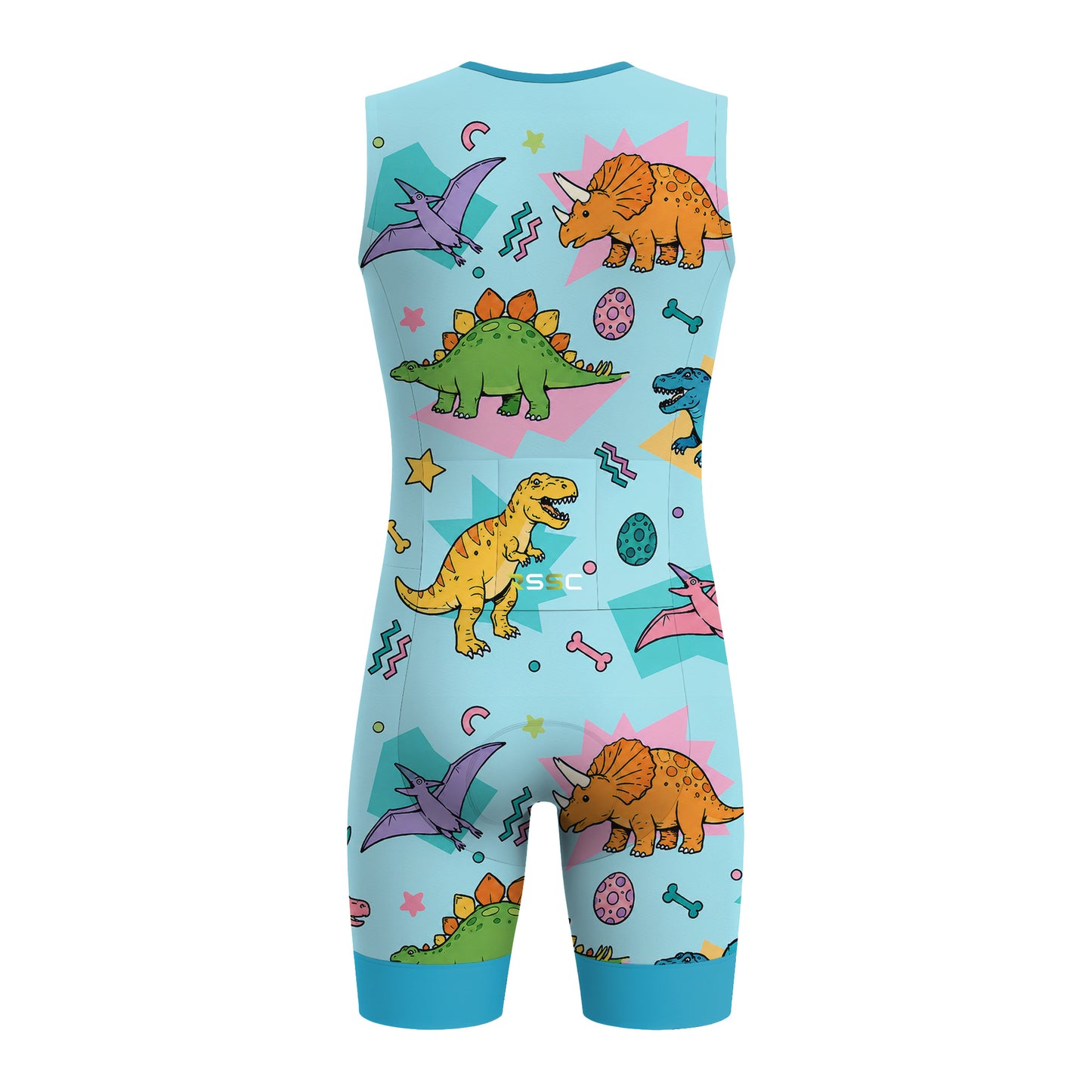 Dinosaur Men's Sleeveless Triathlon Suit
