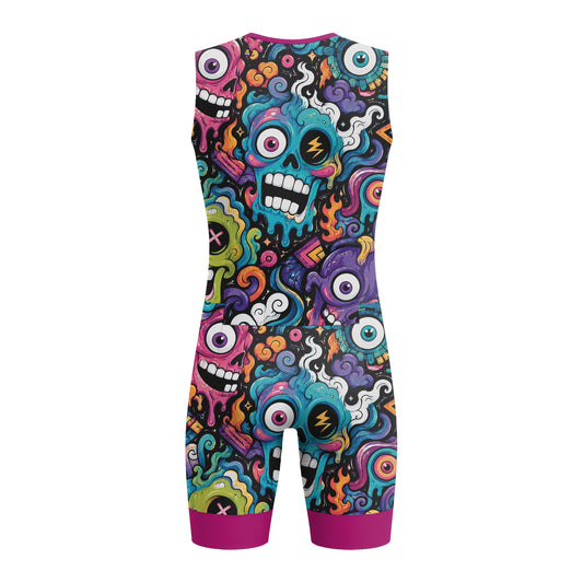 Alien Creatures Men's Sleeveless Triathlon Suit