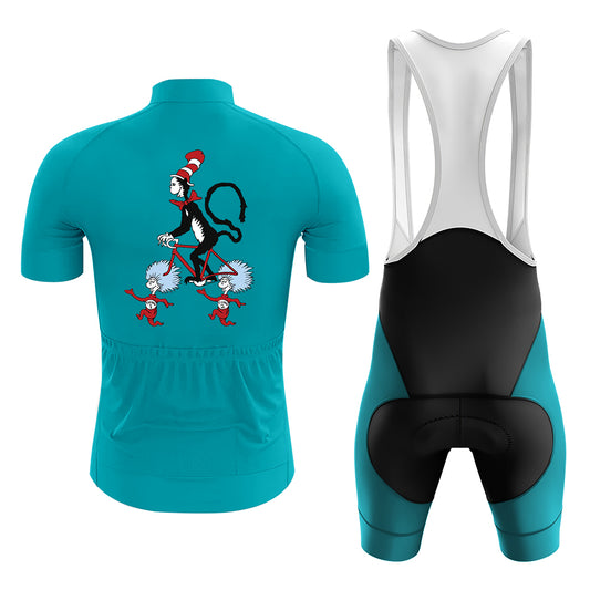 Men's Short Sleeve Cycling Jersey Cycling Cat | RSSC Premium Cycling Kit Back View