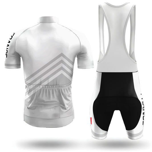 France White Men's Short Sleeve Cycling Kit