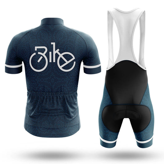 Men's Short Sleeve Cycling Jersey Bike Typo | RSSC Premium Cycling Kit Back View