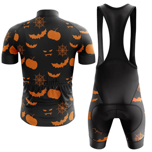 Men's Short Sleeve Cycling Jersey Halloween | RSSC Premium Cycling Kit Back View