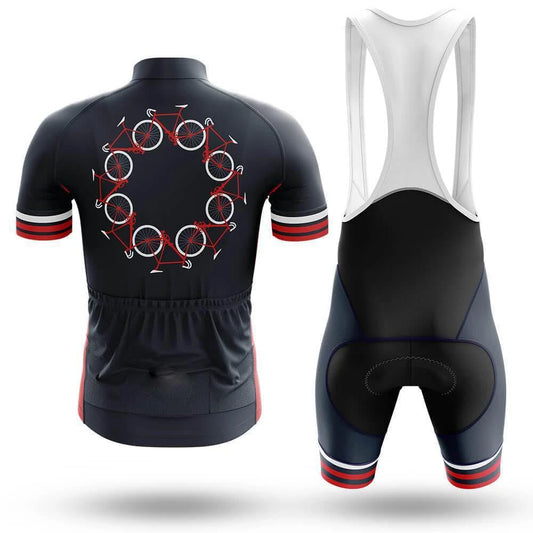Men's Short Sleeve Cycling Jersey Cycling Cycle | RSSC Premium Cycling Kit Back View