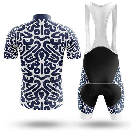 Men's Short Sleeve Cycling Jersey Bold Modern Art | RSSC Premium Cycling Kit Back View