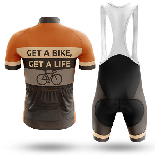 Men's Short Sleeve Cycling Jersey Get A Bike | RSSC Premium Cycling Kit Back View