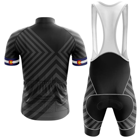Men's Short Sleeve Cycling Jersey Colorado Black | RSSC Premium Cycling Kit Back View