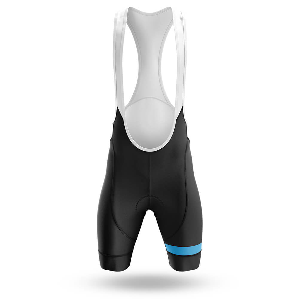 Men's Short Sleeve Cycling Kit Blue White Lines | RSSC Performance Cycling Apparel View 4