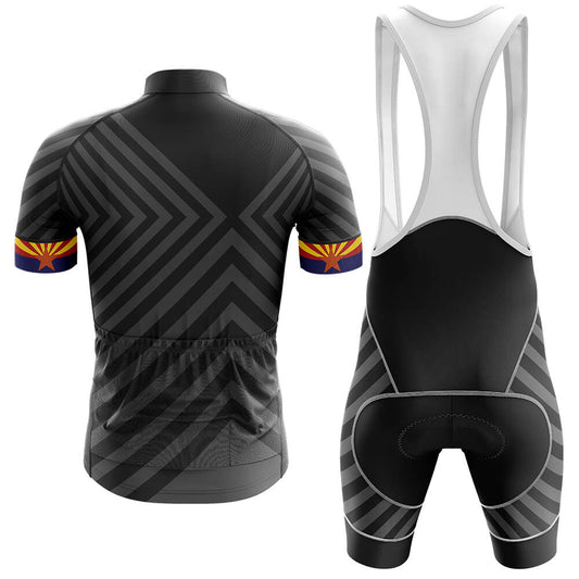 Men's Short Sleeve Cycling Jersey Arizona Black | RSSC Premium Cycling Kit Back View